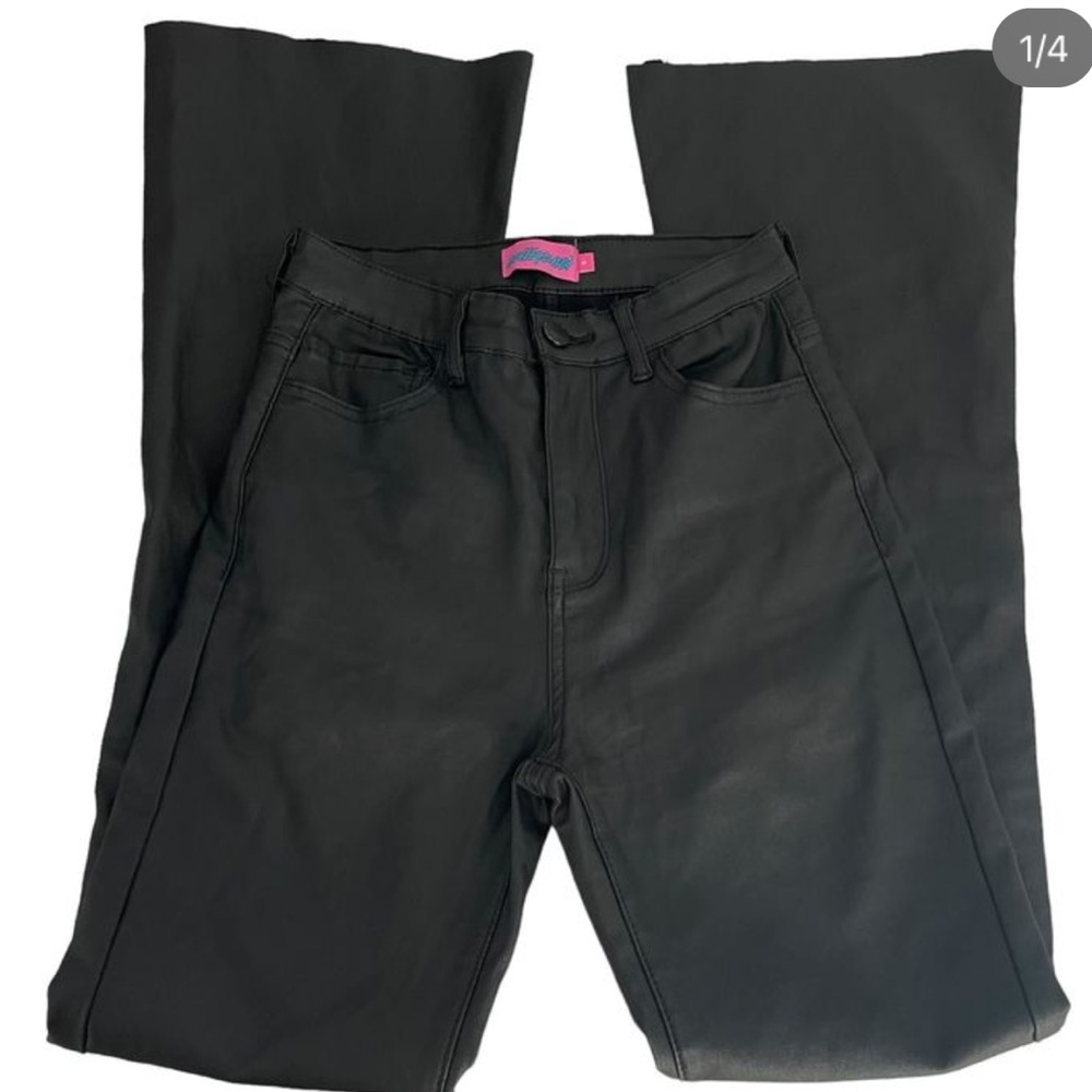 black leather edikted pants